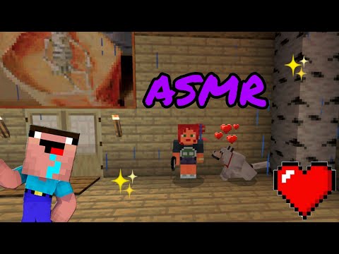 ASMR JOGANDO MINECRAFT || SUSSURROS E MUITOS SONS DE BOCA 👄💦 PARA VOCÊ RELAXAR/DORMIR 😴❤️✨