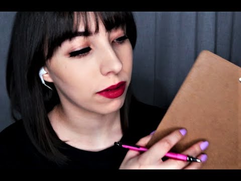 ASMR Asking You Random Questions & Writing it Down