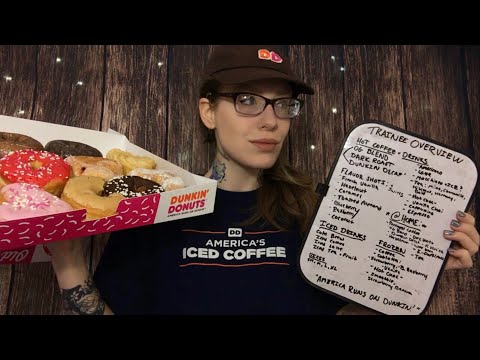 ASMR DUNKIN’ DONUTS TRAINEE ROLE PLAY