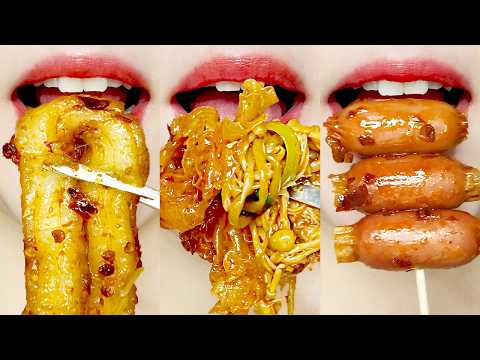 ASMR Spicy Mala Xiang Guo 🌶️🔥 MUKBANG 마라샹궈 먹방 Eating Sounds