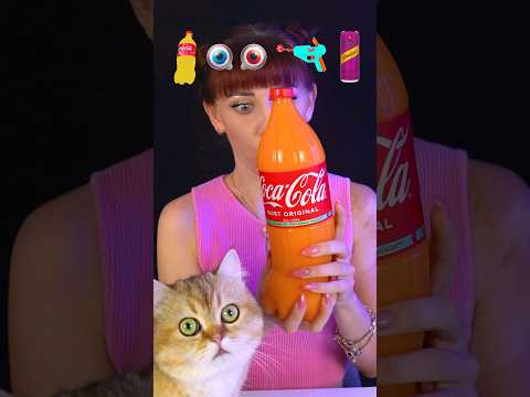 ASMR Emoji Jelly Cola, Gummy Eyeballs Mukbang #shorts