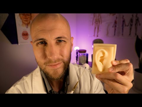 [ASMR] Relaxing Ear Cleaning Exam | Whisper | Male Doctor | Binaural