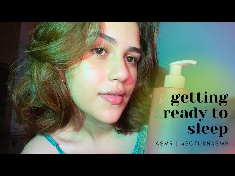 ASMR | ME PREPARANDO PARA DORMIR 🪞| soft spoken & tapping #asmrcommunity #asmrvideo