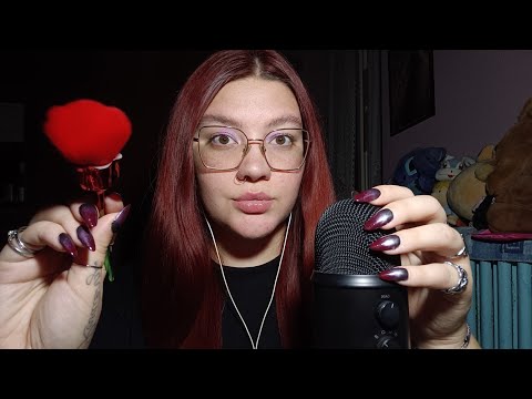 SLOW & GENTLE (Hand Movements, Visual Triggers, Rosellina, Mouth Sounds, Squeezing) 😴💜 | ASMR ITA