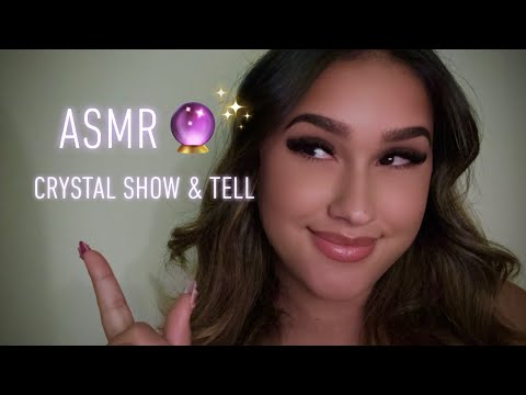 ASMR CRYSTAL SHOW AND TELL (whispering, tapping, scratching)