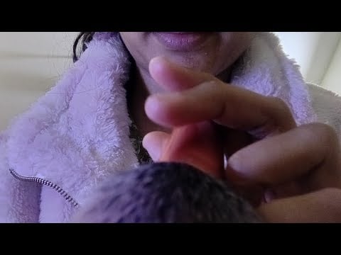ASMR pampering you to sleep , touching your face , brushing your face AsmrIA 
