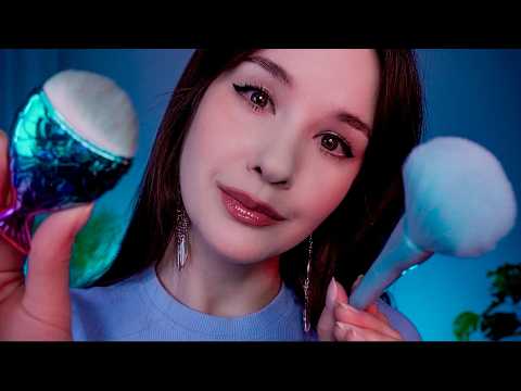 ASMR Расслабляющие Кисточки по лицу и ушам | Brushing Your Face & Ears for Deep Sleep