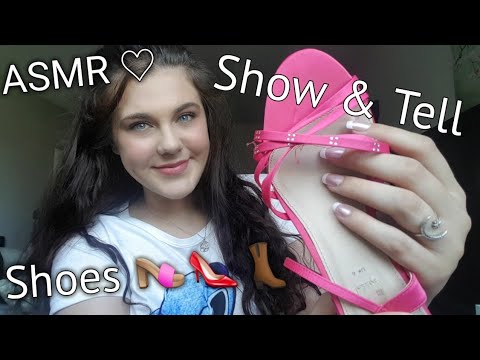 ASMR || Whispered Show & Tell | Showing you my shoe collection! | Tapping, Scratching, textured ||