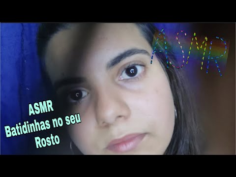 [ASMR] BATIDINHAS NO SEU ROSTO COM PINCEL NA TELA