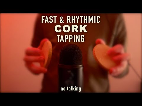 ASMR Tingly Fast & Rhythmic Cork Tapping (No Talking)