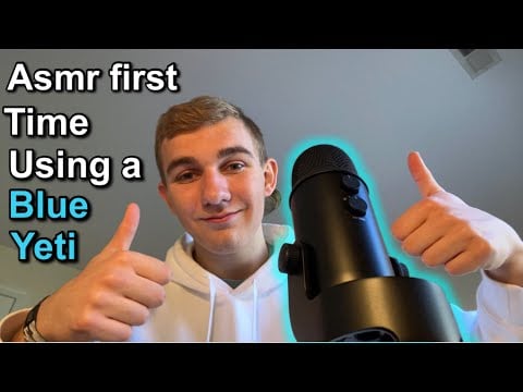 Asmr my first time doing asmr with a Blue Yeti microphone intense asmr tingles
