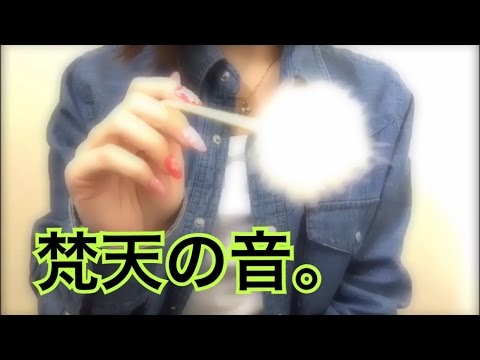 【ASMR】カメラに向かって梵天の音をだす。