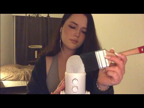 ASMR brushing you to sleep with a paint brush