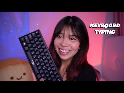 Keyboard typing ASMR for sleep, relaxation and studying!