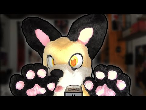 [Furry ASMR] Fursuit Paw Sounds | Fabric Sounds, Rubbing, Mic Touching