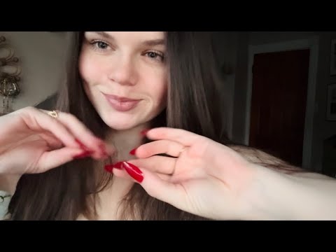 ASMR Body Triggers & Hand Movements with Mouth Sounds and Rambling