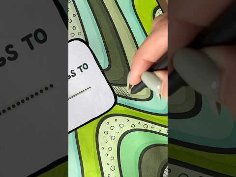 ASMR Oddly Satisfying Coloring 💚 #satisfyingpatterns #oddlysatisfyingvideos #asmrcoloring #coloring
