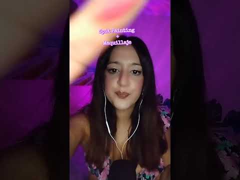 #asmr #relax #visualtingle #spitpainting #asmrspitpainting #mouthsounds #asmrmaquillaje #asmrmakeup