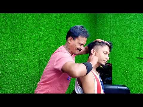 Live ASMR ear finger ear Massage With Neck Cracking By Indian Barber