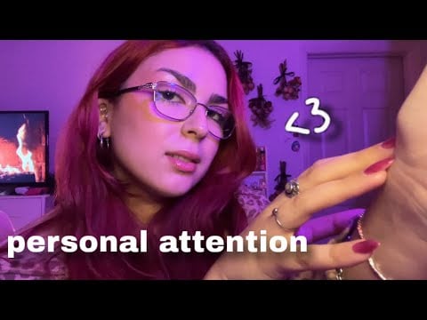 ASMR ☆ 💤 giving you an up-close relaxing massage (personal attention, mouth sounds) 💤
