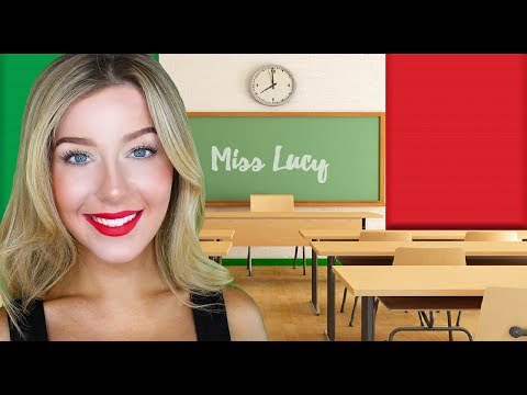 ASMR Teaching You Italian Teacher Roleplay