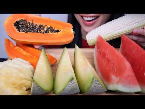 FRUIT FOR BREAKFAST (ASMR EATING SOUNDS) NO TALKING | SAS-ASMR