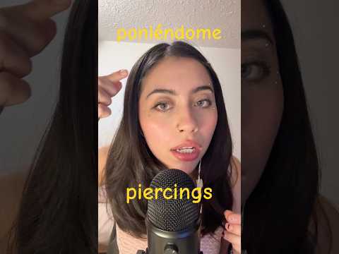 Pegándome PIERCINGS FALSOS  #asmr #piercings