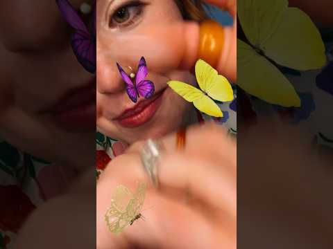 ASMR Butterfly Kisses 🦋💗🦋 #sleepytriggers #asmr #asmrtriggers #tinglysounds  #asmrroleplay