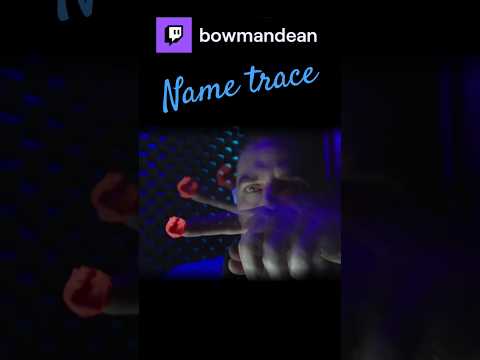 #ASMR Name Trace Slow & #Trippy #VisualASMR #VisualTrigger