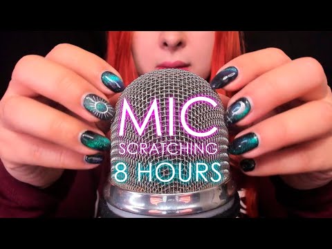 ASMR Tingly Mic Scratching for Relaxation 8 hours