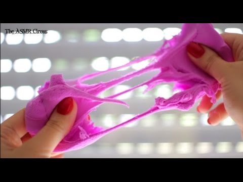 ASMR Bouncing Putty Visuals & Gum Chewing Sounds . No Talking