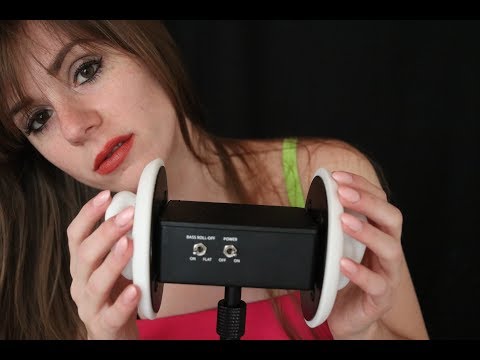 ASMR EAR MASSAGE WHILE WHISPERING IN YOUR EARS