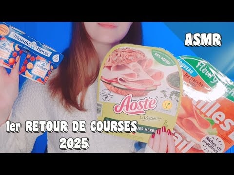 ASMR | 1er Vidéo Retour de courses 2025