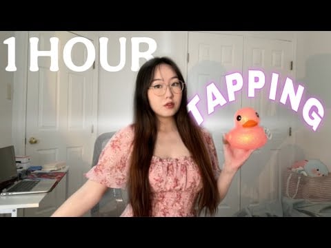 ASMR | 1 HOUR of FAST TAPPING 😴☁️for instant tingles & sleep! (looped x1) 