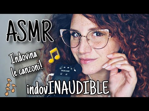 ASMR ita • indovINAUDIBLE #1 🎵🎶 riesci ad INDOVINARE le CANZONI lette in INAUDIBLE?!🎶🎵