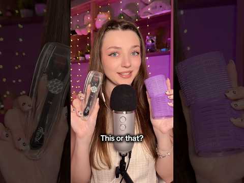 This or that? #asmr #asmrsounds #asmrrelax #asmrsleep #relax #tingles #asmrvideo #relaxingvideos