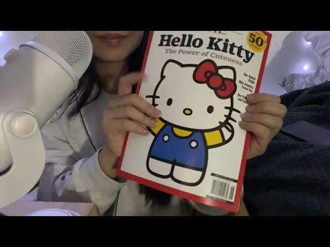 Soft Page Turning ASMR 🐱💖 Hello Kitty Edition | No Talking, Pure Relaxation 💤