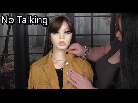 ASMR Precise Fixing (NO TALKING) Perfectionist Hair Fixing, Denim Scratching, Lint Roller, Styling
