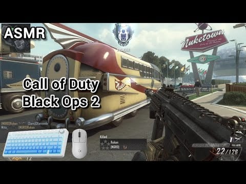 ASMR First time playing Call of Duty Black Ops 2! keyboard & mouth sounds