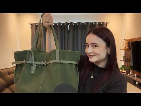 ASMR: MOSTRANDO MINHAS BOLSAS NOVAS