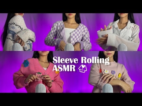ASMR Sleeve Rolling for Sleep 😪