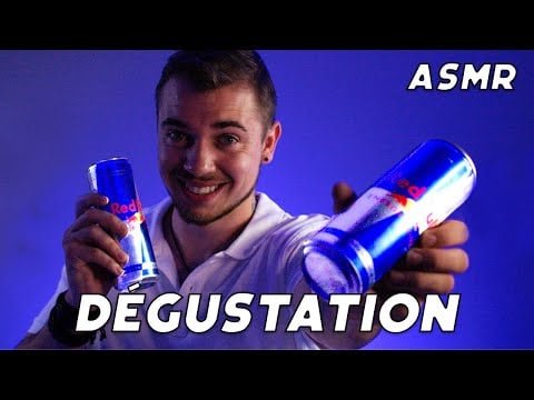 ASMR FRANCAIS : DÉGUSTATION REDBULL  ! 🥤