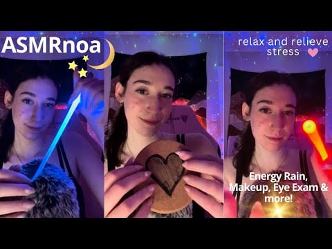 Eye Exam, Energy Rain, Makeup and more! | asmr for sleep and relaxation 💕| live #88