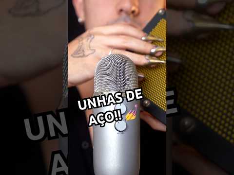 ASMR COM UNHAS DE AÇO!! #shorts