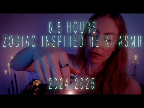 Every Zodiac Season Inspired Session from Aries-Pisces 2024 2025 Reiki ASMR 6.5 Hrs
