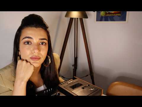 ASMR 80s Girl Shows You Her Cassette Player
