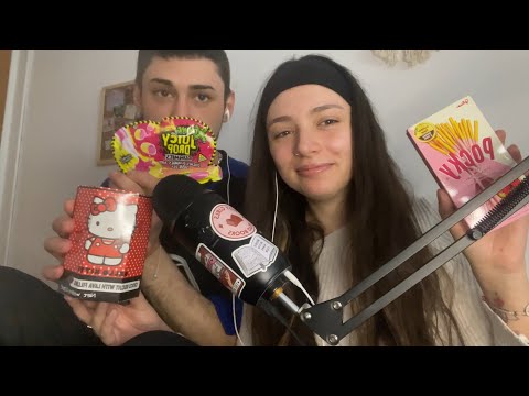 My Boyfriend Tries ASMR for the First Time… With Snacks!