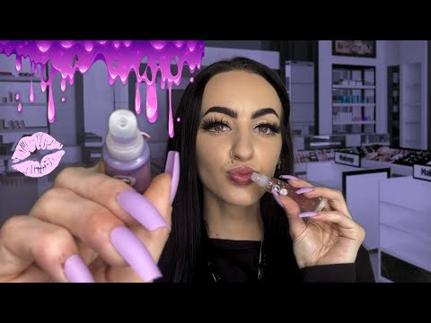 [ASMR] Lip Mask Try On Bar RP | Soft Spoken