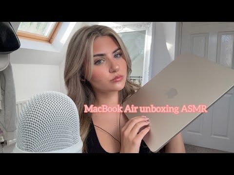 ASMR unboxing Apple MacBook Air