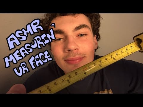 ASMR Measuring your Face! | Personal Attention, writing, mouth sounds
